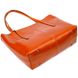 Стильная сумка шоппер из натуральной кожи 22096 Vintage Рыжая 56297 фото 3
