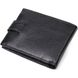 Компактний та водночас місткий гаманець для чоловіків з натуральної шкіри BOND 21996 Чорний 21996 фото 2