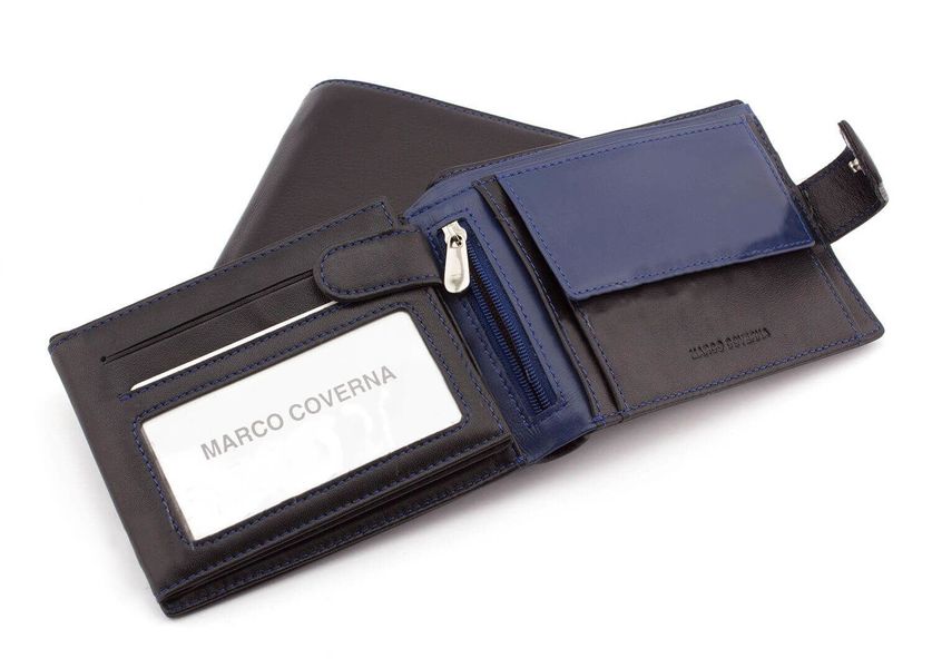 Чёрный кожаный портмоне под авто-документы Marco Coverna mc-1006A mc-1006A фото