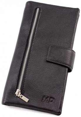Чёрный кожаный клатч-купьюрник MD Leather Collection 0889A 0889A фото