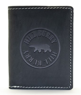 Чёрный кожаный портмоне Hill Burry HB6401A HB6401A фото