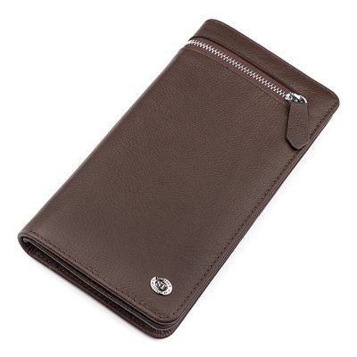 Чоловічий гаманець ST Leather 18445 (ST291) стильний Коричневий 18445 фото