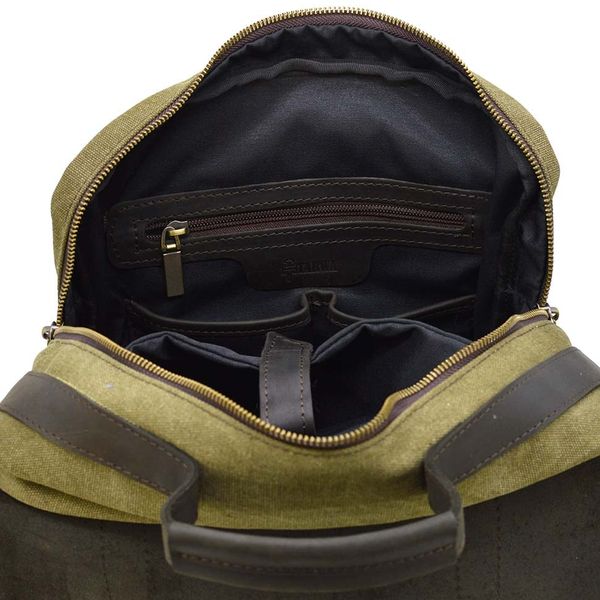 Сумка рюкзак для ноутбука из канвас TARWA RCh-3420-3md хакки RCh-3420-3md фото