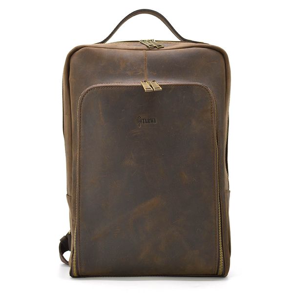 Кожаный рюкзак для ноутбука 14" RC-1239-4lx TARWA коричневая crazy horse RC-1239-4lx фото