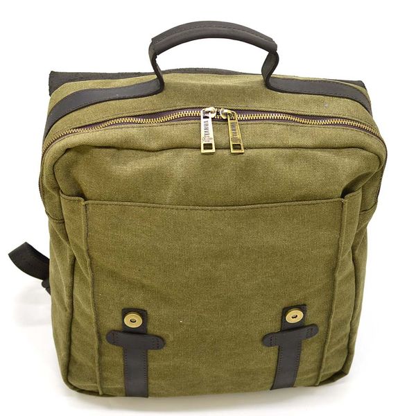 Сумка рюкзак для ноутбука из канвас TARWA RCh-3420-3md хакки RCh-3420-3md фото