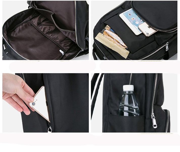 Рюкзак нейлоновий Vintage 14808 Чорний 39405 фото