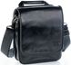 Шкіряна чоловіча сумка на плече барсетка REK-115-3-Vac Black чорна REK-115-3-Vac Black фото 1