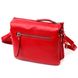 Зручна сумка жіноча на плече KARYA 20884 шкіряна Червоний 20884 фото 2