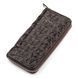 Кошелек-клатч CROCODILE LEATHER 18011 из натуральной кожи крокодила Коричневый 18011 фото 1