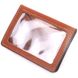 Практичная обложка на автодокументы в винтажной коже Украина GRANDE PELLE 16706 Светло-коричневая 16706 фото 2
