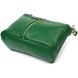 Молодежная сумка через плечо из натуральной кожи 22097 Vintage Зеленая 22097 фото 4