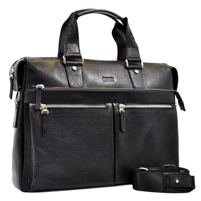 Мужской кожаный портфель черный BOND 1366-281 1366-281 фото