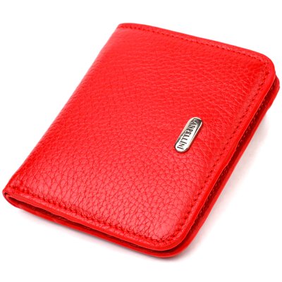 Чудовий жіночий гаманець невеликого розміру з натуральної шкіри CANPELLINI 21803 Червоний 21803 фото