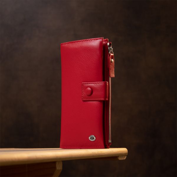 Яркий женский кошелек-клатч ST Leather 19374 Красный 19374 фото