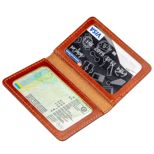 Обкладинка для пластикових документів водія або ID-карти SHVIGEL 13963 Коричнева 13963 фото