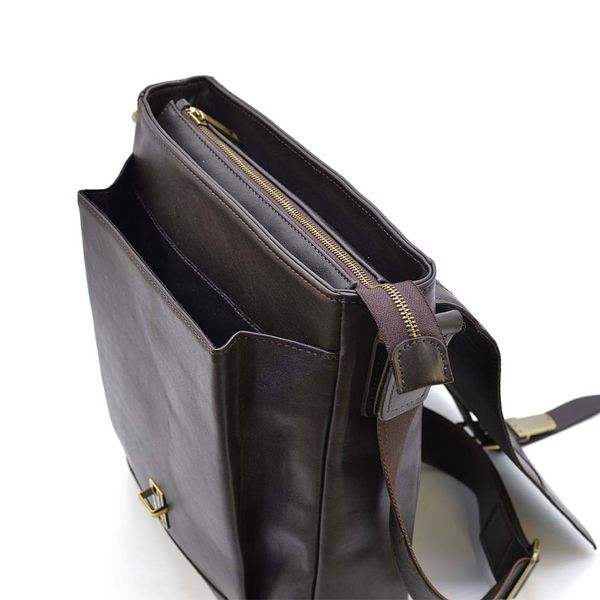 Чоловіча шкіряна сумка через плече формату А4 GC-1811-4lx TARWA коричнева GC-1811-4lx фото