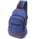 Зручна сумка для чоловіків через плече з ущільненою спинкою Vintagе 22176 Синій 56812 фото 1