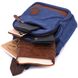 Зручна сумка для чоловіків через плече з ущільненою спинкою Vintagе 22176 Синій 56812 фото 6