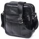 Кожаная небольшая мужская сумка Vintage 20370 Черный 20370 фото 2