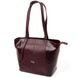 Оригінальна сумка жіноча KARYA 20835 шкіряна Бордовий 52830 фото