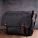 Чоловіча сумка для ноутбука з текстильним клапаном 21240 Vintage Чорна 21240 фото 7
