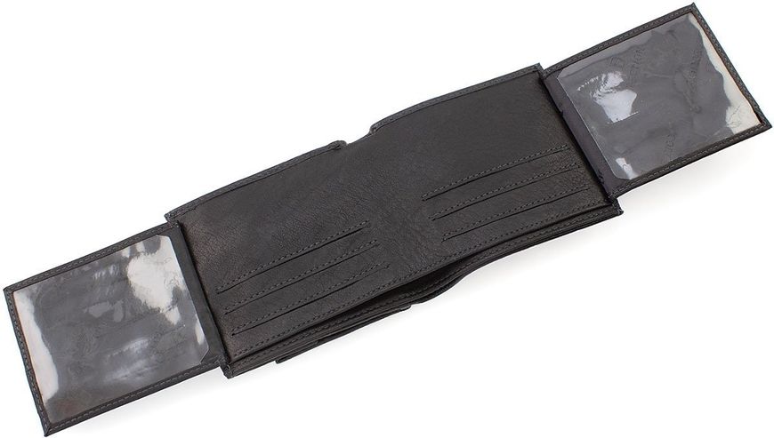 Чёрный мужской кошелёк на защелке MD Leather MD 122-A MD 122-A фото