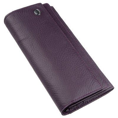 Женский кошелек с визитницей на кнопке ST Leather 18950 Фиолетовый 18950 фото