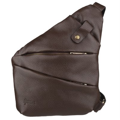 Мужская сумка-слинг через плечо FC-6402-3md коричневый флотар, бренд TARWA FC-6402-3md фото