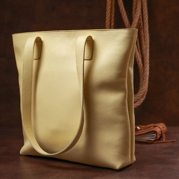 Яскрава жіноча сумка-шоппер Shvigel 16359 Лимонний 52624 фото