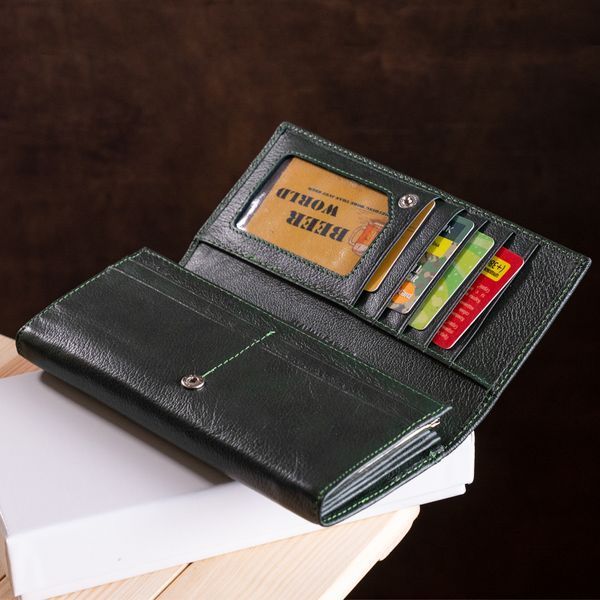 Кошелек для женщин с внешним отделением ST Leather 18900 Зеленый 18900 фото