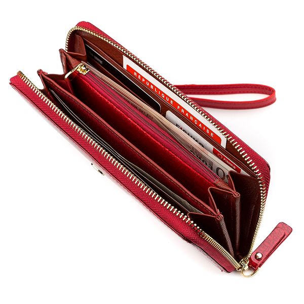 Кошелек женский ST Leather 18397 (S4001A) на молниях Красный 18397 фото