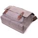 Містка горизонтальна чоловіча сумка для ноутбука з текстилю 21241 Vintage Сіра 21241 фото 3