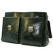 Деловой кожаный мужской портфель в зеленой глянцевой коже TARWA GE-2068-4lx GE-2068-4lx фото 6