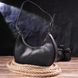 Модна жіноча сумка-хобо з натуральної гладкої шкіри 21288 Vintage Чорна 21288 фото 8