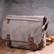 Містка горизонтальна чоловіча сумка для ноутбука з текстилю 21241 Vintage Сіра 21241 фото 7