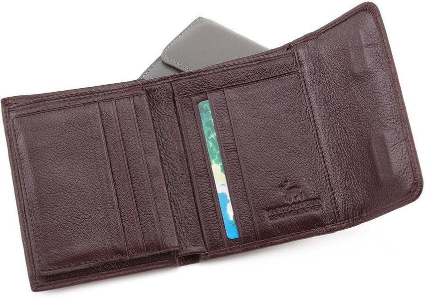 Коричневий шкіряний гаманець жіночий Marco Coverna 2047A-8 2047A-8 фото