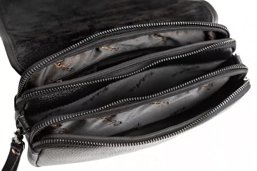 Чорний місткий чоловічий клатч сумка на плече REK-215-Flotar REK-215-Flotar фото