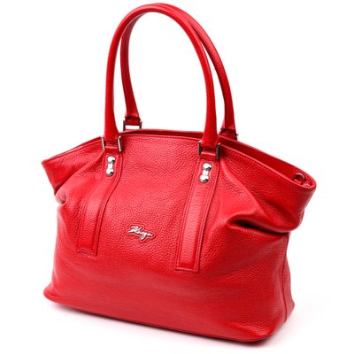 Красива яскрава сумка жіноча KARYA 20937 шкіряна Червоний 20937 фото
