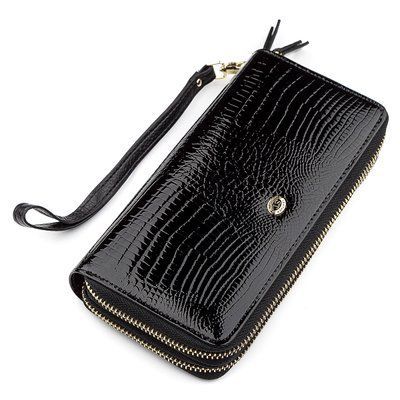 Гаманець жіночий ST Leather 18448 (S5001A) шкіряний Чорний 18448 фото