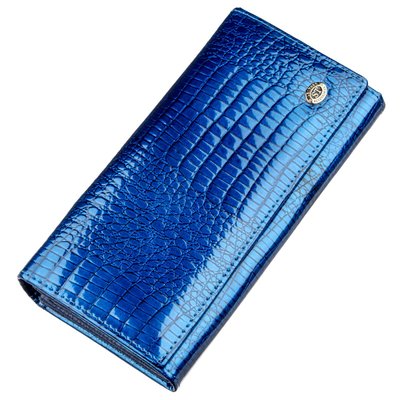 Женский лаковый кошелек ST Leather 18901 Синий 18901 фото