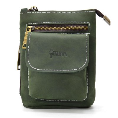 Маленькая мужская сумка на пояс плечо зеленая TARWA RE-1350-3md RE-1350-3md фото