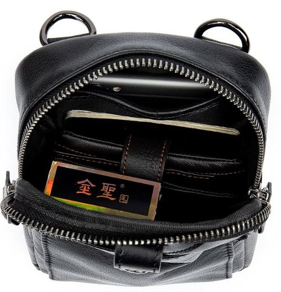 Компактная сумки из натуральной кожи Vintage 14811 Черная 14811 фото