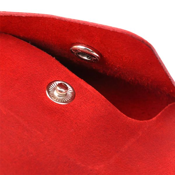 Женская винтажная кожаный тревел-косметичка Shvigel 16427 Красный 16427 фото
