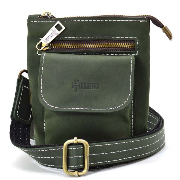 Маленька чоловіча сумка на пояс плече зелена TARWA RE-1350-3md RE-1350-3md фото