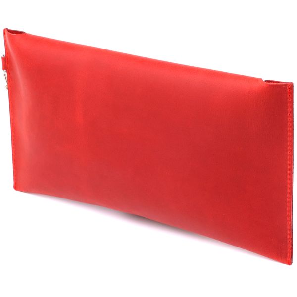 Женская винтажная кожаный тревел-косметичка Shvigel 16427 Красный 16427 фото