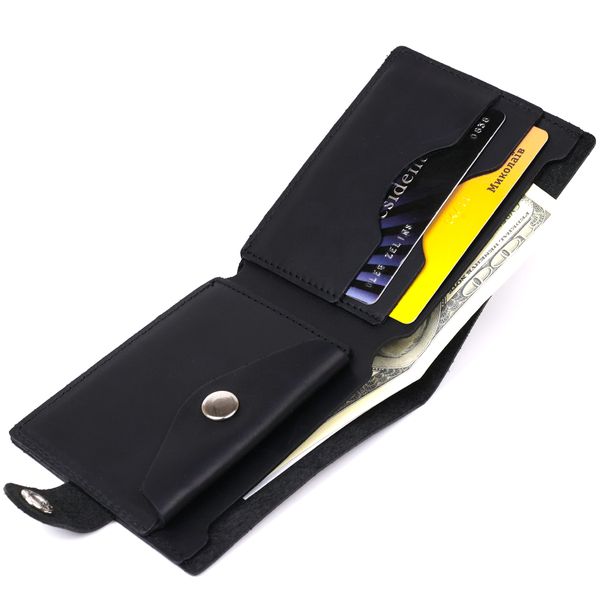 Шкіряний чоловічий гаманець Shvigel 16432 Чорний 16432 фото