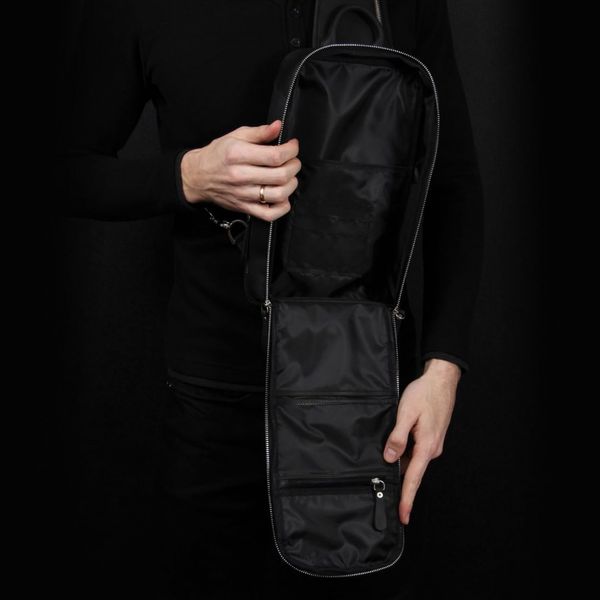Шкіряний рюкзак Строп грудна сумка TARWA RA-0910-4lx Чорний RA-0910-4lx фото