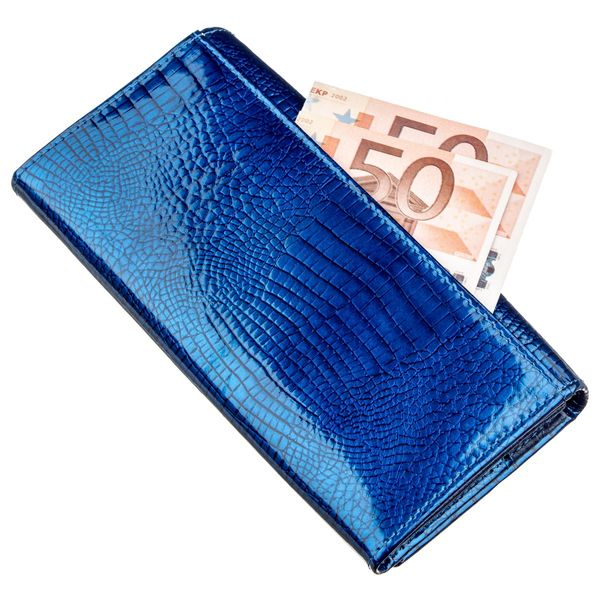 Жіночий лаковий гаманець ST Leather 18901 Синій 18901 фото