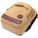 Надійна сумка для чоловіків через плече з ущільненою спинкою Vintagе 22178 Пісочний 56814 фото 3