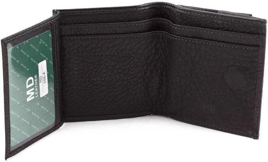 Маленький кожаный кошелёк на магнитной засчёлке MD Leather 606-a 606-a фото